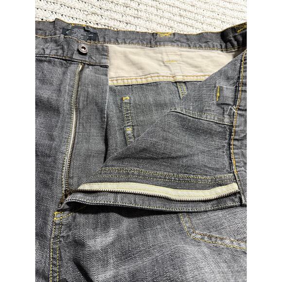 Y2K VTG Sean John Jeans Wide Leg Baggy Hip Hop Carpenter Mens Sz 50B Gray Denim - Picture 7 of 11